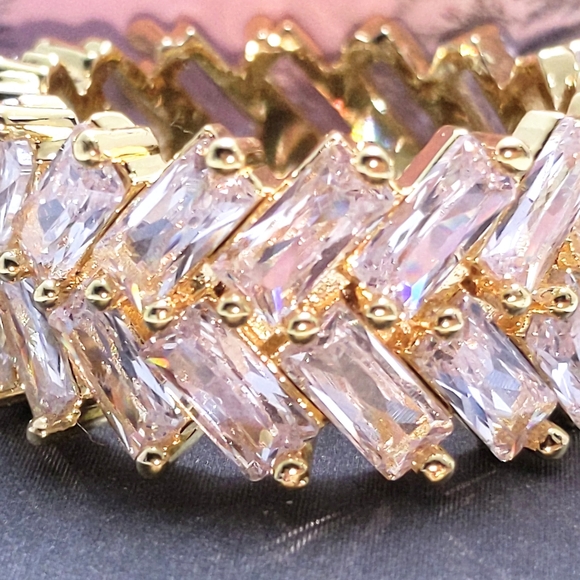 Icy Shifted Baguette CZ Ring - Picture 7 of 8